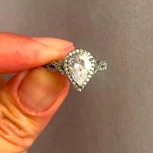 925 silver ring zirconia